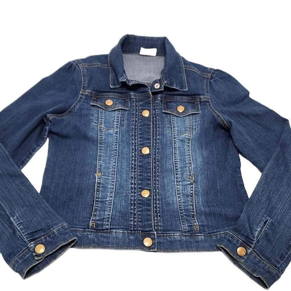 Crazy 8 Girls Classic Blue Denim Jean Jacket, Size XL (14)